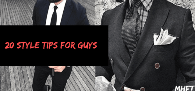Style Tips For Guys/Men