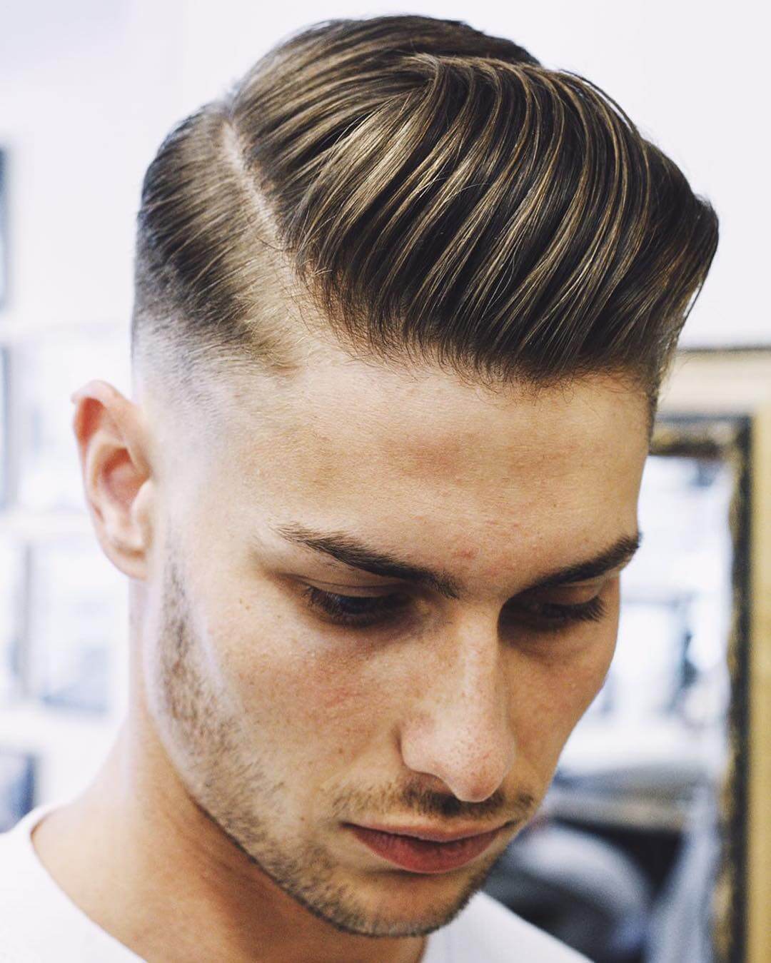 Side Part + Slicked Back + Cool Haircut for men