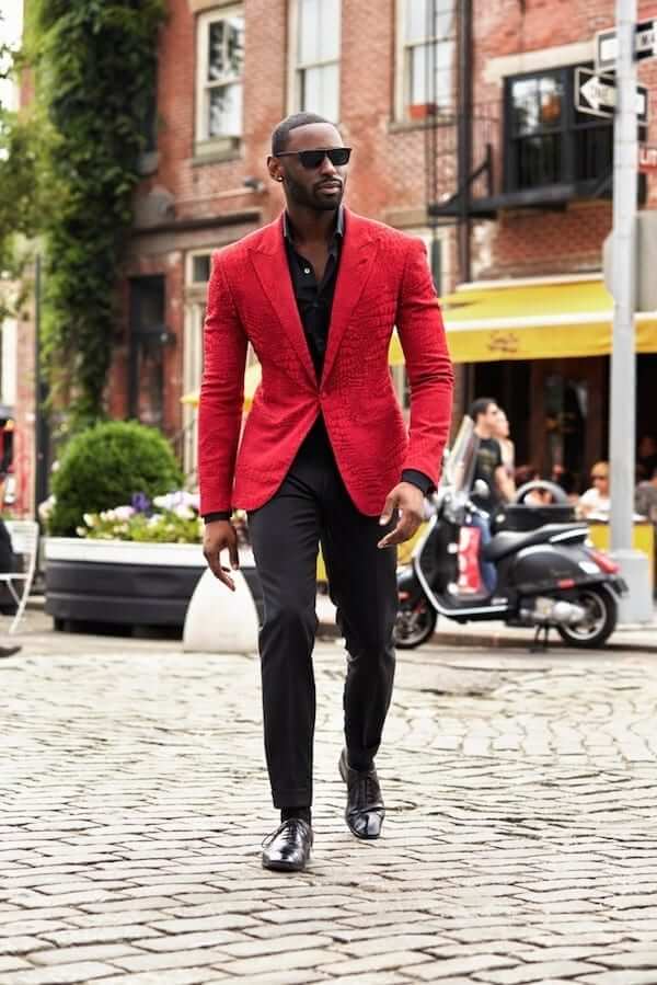 Red Shirt Outfit For Men